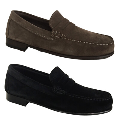UPPER CLASS Loafer gefüttert Reverse Kalbs 2154 / INS BIBER MADE IN ITA