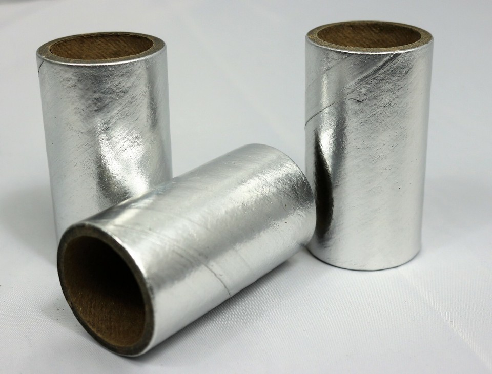 25 HEAVY WALLED 37mm SILVER FOIL Flair Gun Shell Insert 1