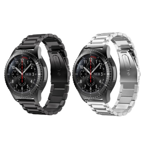 Ersatz Uhr Metall Armband für Samsung Gear S3 Frontier Band Edelstahl 22 mm - Bild 1 von 12