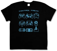 CONTROL I T-SHIRT - Video Game Controller NES Evolution Joystick Gamepad