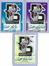 2015 Leaf Metal Draft Perfect Game JEFF BELGE Purple Prismatic RC Auto 14/15 LHP