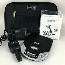 RCA RP-2215A CD Player Portable ESP Cassette Adapter Conductor Case Tested