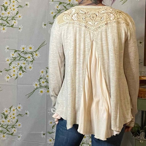 Miss Me lightweight knit neutral tan 