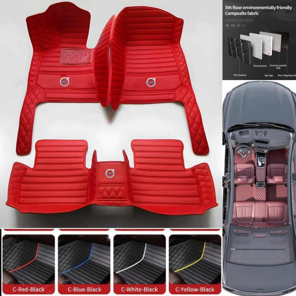 For Volvo S40 S60 S70 S80 S90 Car Floor Mats All Series Carpets Custom Liners Foto 2 de 4