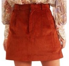 WOW New Marni brand burnt orange corduroy mini skirt sz 44 US 8 700