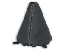 SCHALTMANSCHETTE FÜR MAZDA 2 2007-2009 SCHALTSACK NATURLEDER NAHT GRAU