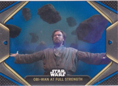 Topps Star Wars Obi-Wan Kenobi No. 91 Obi-Wan at Full Strength Blue Parallel