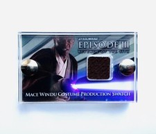 Star Wars Episode III Mace Windu - Wardrobe Costume Swatch - Movie Prop  