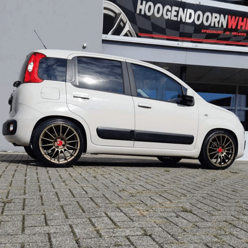 17 Zoll T7 Alufelgen 7x17 4x98 ET35 in bronze für Alfa Romeo Citroen und Fiat - Bild 6 von 8