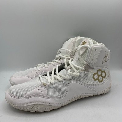 Rudis JB1 Wrestling  Shoes Mens 10.5 White Gold Boxing MMA Sneakers Worn Once