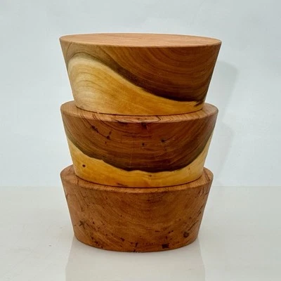 BUCKLEY SHOP WORKS 3 BLACK CHERRY BOWL BLANK, 6"X2.5" WOOD LATHE TURNING STOCK, FREE SHIPPING!!