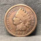 1903 Indian Head Small Cent Bronze, BN, Circulated, Uncertified