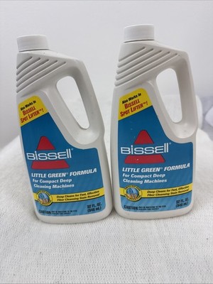 2 Bissell Little Green Formula Carpet Cleaner Deep Clean 32oz Concentrate SEALED