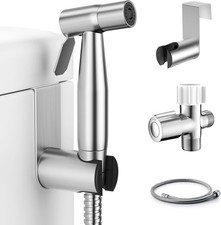 Handheld Bidet Sprayer for Toilet, Muslim Shower Water 1 SET, Brushed Nickel