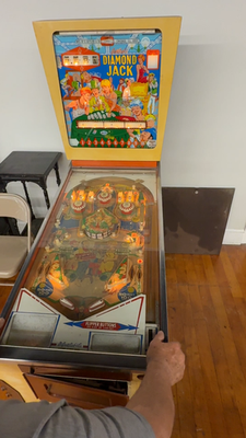1967 D. Gottlieb Diamond Jack Vintage Pinball Flipper Arcade