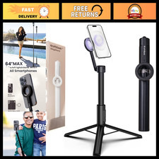Magnetic Phone Tripod  64" Selfie Stick for iPhone, Magsafe Compatible, Adjusta