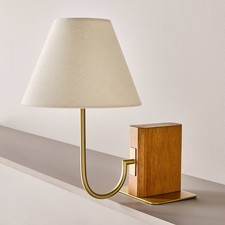 Wood Mid Tone Bookshelf Lamp - Hearth & Hand ...