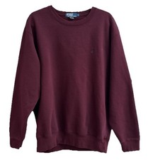 VTG Polo By Ralph Lauren Sweatshirt Men  s Large 90s Burgundy Crewneck