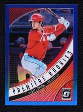2018 Panini Donruss Optic Premiere Rookies Blue Prizm 9/149 Shohei Ohtani 1j2