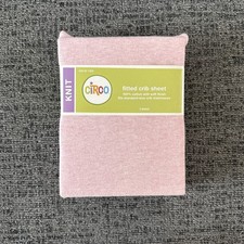 Circo fitted crib sheet in pink fits standard crib deep pockets for better fit