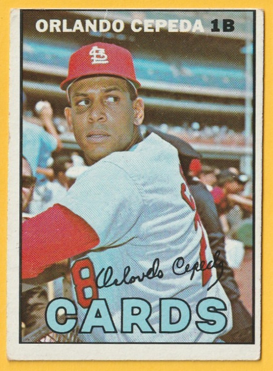1967  TOPPS  ORLANDO CEPEDA  #20 EX+  CARDINALS  HOFer