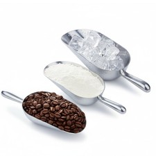 Aluminum Utility Scoop, 3 Pcs Ice Scoop Metal Flour Scoop for Ice Cube Coffee...
