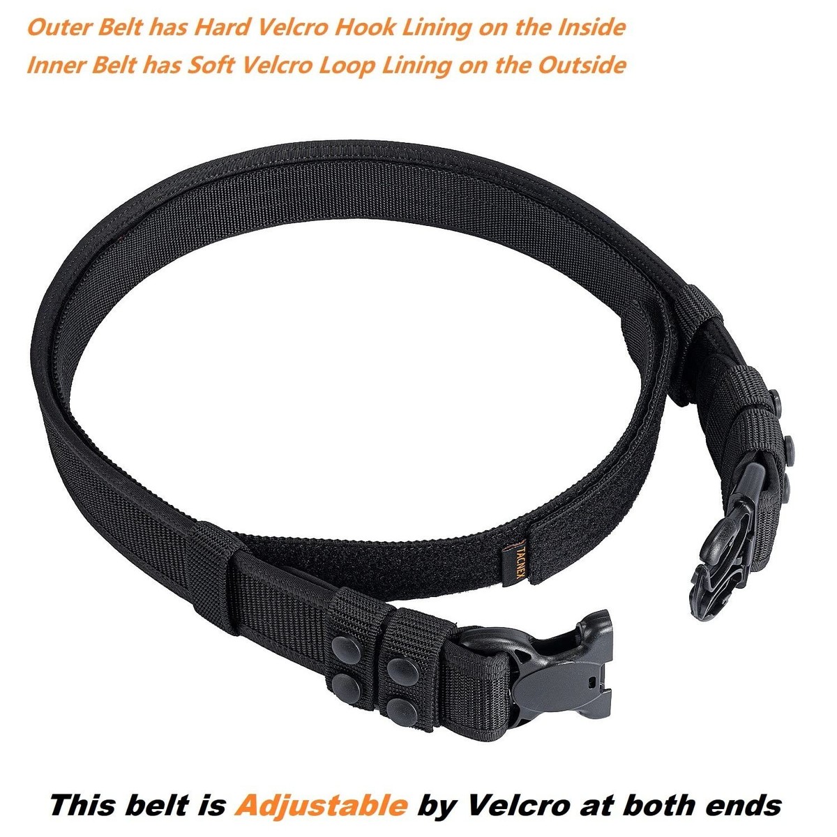 TACNEX Duty Belt w/Hook Lining 4 Keepers 2
