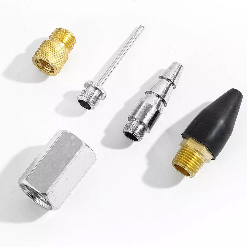 20pcs Air Compressor Accessory Kit 25Ft Recoil Hose Gun Nozzles Set 1/4" NPT New