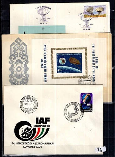// ANGOLA, HUNGARY, MONGOLIA 1983 - 3 FDC - SPACE