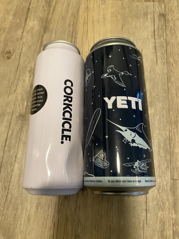 Set Of 2 Cool Stash Fake Cans For Storage At The Beach Etc Yeti & Corkcicle