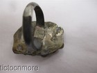 VINTAGE NAVAJO INDIAN RAIN BEADS TURQUOISE DOUBLE STONE RING STERLING — photo 5