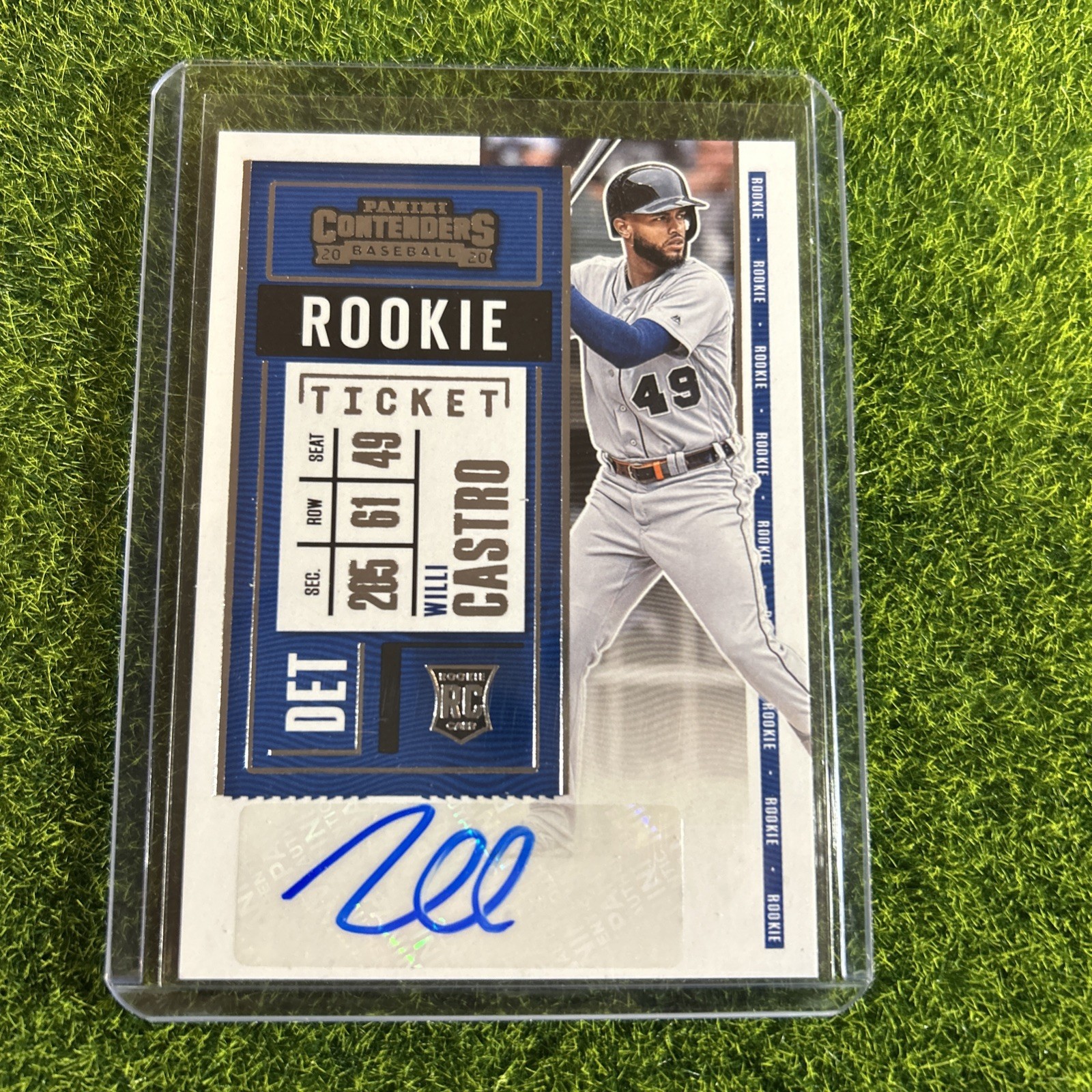 2020 PANINI CONTENDERS ROOKIE TICKET #150 WILLI CASTRO RC AUTO A96