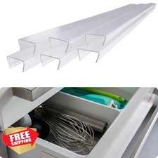 Clear Cabinet Door Edge Protector, 6pc Slip-On Guard 3/4"