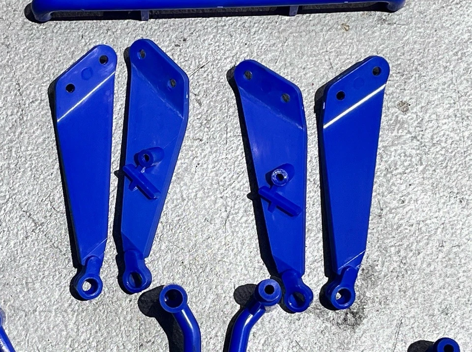 2004 Tamiya Super Clod Buster RC 1:10 Chassis F Parts #10005969 BLUE - NEW - Image 3 of 4