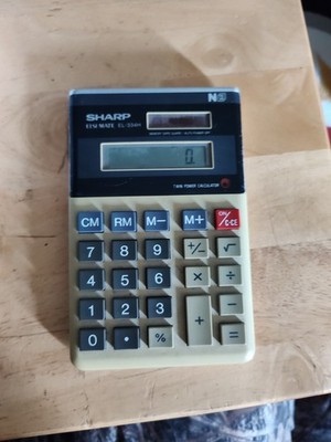 SHARP ELSI MATE EL-334H CALCULATOR VTG RARE works