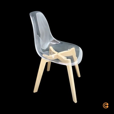 17 Stories Cansel Esszimmerstuhl Stuhl Designstuhl Stuhlset Transparent