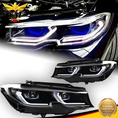 2x Upgrade LED Headlights For BMW 3 Series G20 G28 2020-2022 Adaptive Laser Bulbs