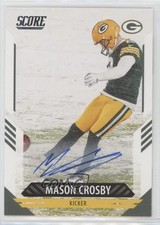 2021 Score Signatures Mason Crosby #144 Auto 5w7