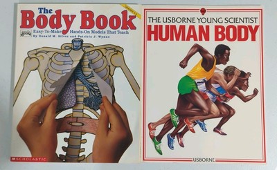The Body Book Easy Hands On Models, The Human Body, Lot of 2 books