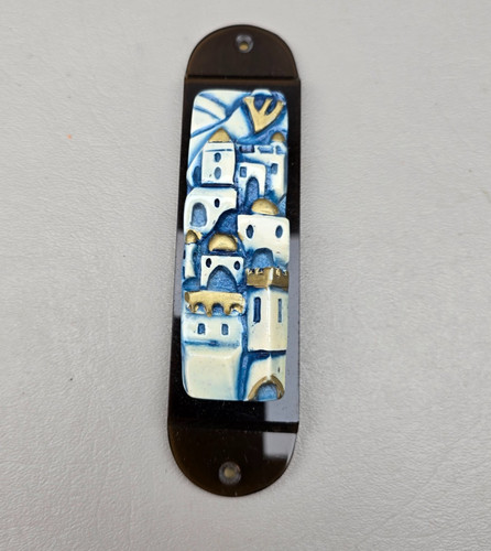 Mezuzah Case Judaica Israel Arad Avraham Studio Kedem Doorpost Scroll Holder