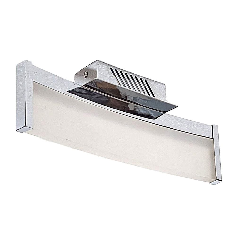 Litecraft Flush Ceiling Light Integrated LED - Polish Chrome, Frosted Clearance