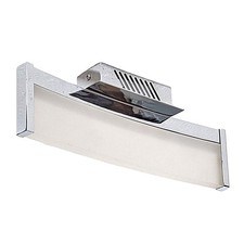 Image of Litecraft Flush Ceiling Light Integrated LED - Polish Chrome, Frosted Clearance