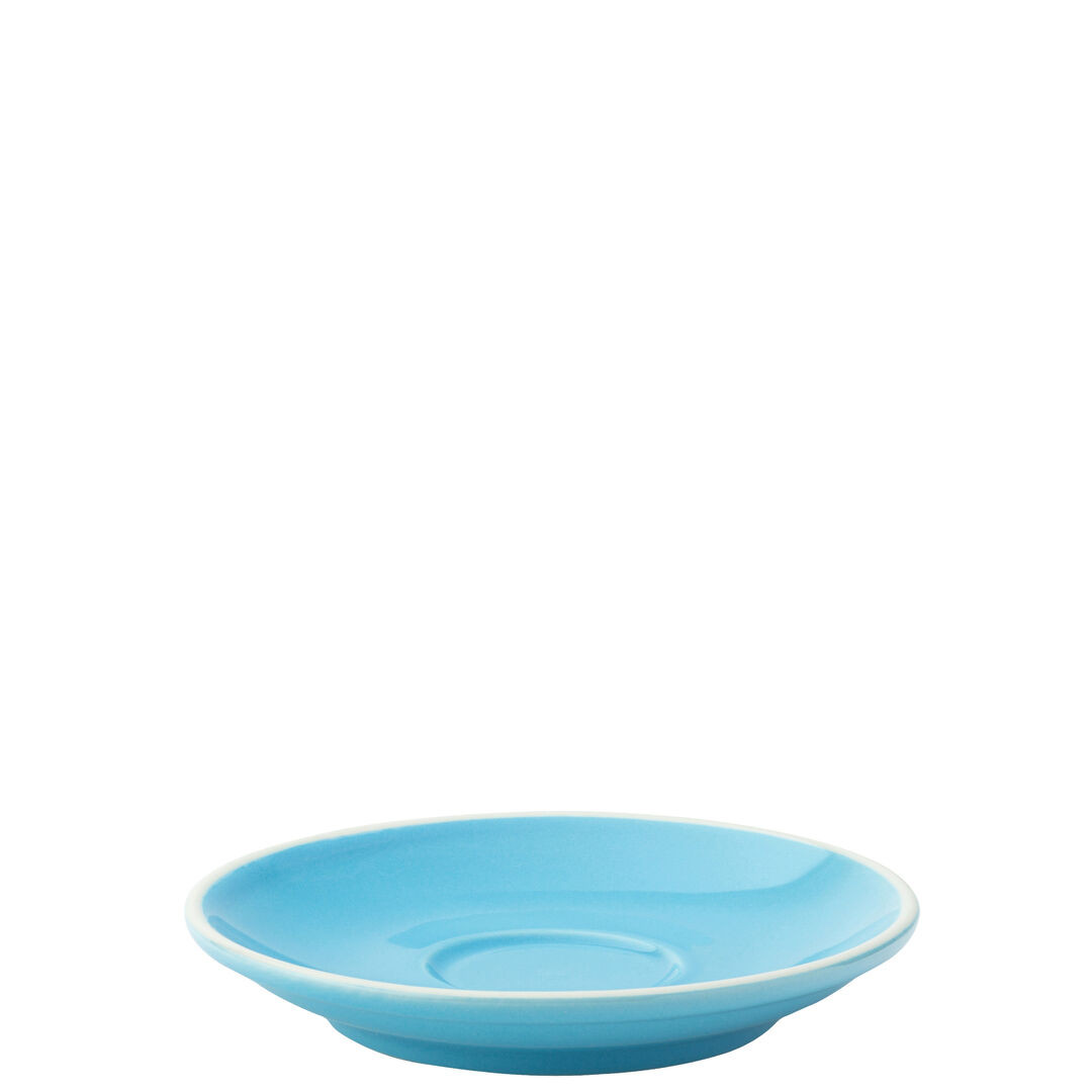Blue Saucer Porcelain Tableware Barista Styled Espresso 4.5"" (11.5Cm) Pack Of 12