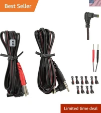 Universal TENS Unit Lead Wires - 10 Total Wires for Pain Relief Therapy