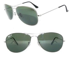 OCCHIALI DA SOLE RAY BAN POLARIZZATI VERDI COCKPIT 3362 59 OCCHIALI 3477 PILOT 8301 OTTIMI