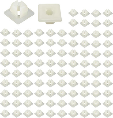 License Plate Nylon Screw Inserts, Front and Back License Plate Nut Bracket C...