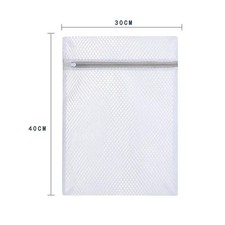 Mesh Laundry Bags for Delicates Non Rust Zipper White Wash Protection Bag