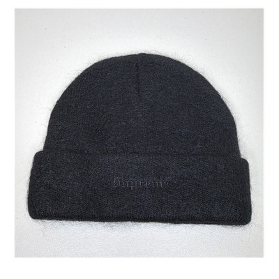 Supreme Mohair Beanie, Black, Unisex Adults, Solid, One Size