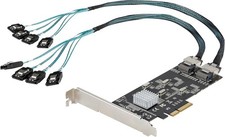 High-Speed 8-Port SATA PCIe Card - Non-RAID 6Gbps for Desktop  Server Solutions