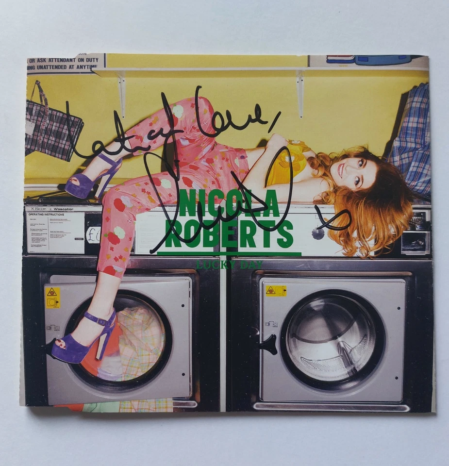 NICOLA ROBERTS (Girls Aloud) - Lucky Day - Rare SIGNED CD Single (2011) Foto 2 de 4